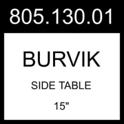 IKEA BURVIK Side Table Light Gray-green 15" 805.130.01