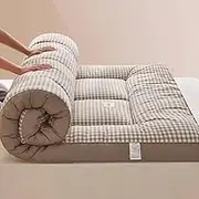 Japanese Floor Futon Mattress Full Size Roll Up Mattress Floor Bed Tatami Foldable Soft Breathable Double Student Dormitory Home Mattresses(9,1.0mx2m)
