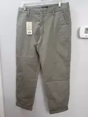 Dockers Pants Weekend Chino Slim Ankle Green Slacks Size 30 Dress Pants Women's