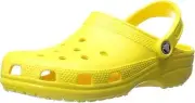 Crocs Classic Waterproof Lemon Yellow Clogs - Men's Size 9 / Women's Size 11