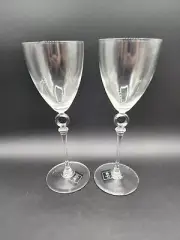 Mikasa winners circle Water wine glasses set of 2 Crystal