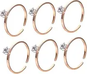 VILLFUL Titanium Steel Ring Adjustable for Women for Wedding Game Props Valentine's Day Presents