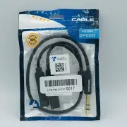 HOSONGIN 1/4 inch TRS Stereo Splitter Y Cable 1.6Ft, 1/4 Inch 6.35mm Stereo New!