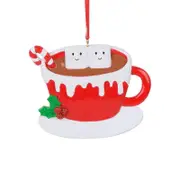 Nevenka Christmas Ornament Family of 2 Marshmallow Mug Gift for Friends Sisters