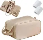 Luxorluxe Large-Capacity Travel Cosmetic Bag Multi-Compartment Makeup HandBag