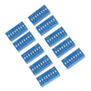 10Pcs .54mm Pitch 8 Positions 16 Pin DIP Switch 8P Slide Type