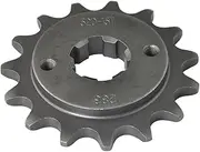 QASULER 520 Motorcycle Front Sprocket NSR250 NSR250R MC11 MC16 MC18 MC21 MC28 NS250 VT250 1983-1988 VT250F VTR250 Interceptor 1988 Motorcycle Front Sprocket(15T)