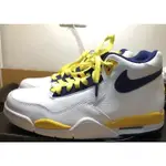 NIKE FLIGHT LEGACY 白黃藍 湖人 氣墊 籃球 高幫 運動 BQ4212-102 慢跑鞋