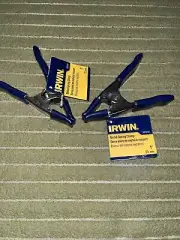 Irwin Metal Spring Grip Clamps Set of 2 Clamping Capacity 1” 25mm