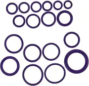 ULTECHNOVO 1 Set Car Air Conditioning Compression Ring Air Conditioner Automotive o Rings Repair o Ring O-Ring Kit O Rings for Car Sealing Gasket Sealing o Rings O Ring Kit Purple Rubber
