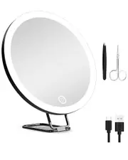 Fresh Fab Finds 30X Magnifying Mirror with 3 Color Lights