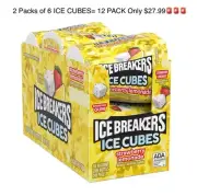Ice Breakers Ice Cubes Strawberry Lemonade (12 Pack) 40 Pieces Each