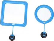 2pcs Fish Feeding Circle Floating Tropical Fish Food Ring Aquarium Feeder Fish Feeder Bowl Aquarium Worm Feeder Fish Food Dispenser Serving Tray Round Fish Tank Plastic Shrimp Feed