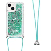 YB Quicksand Series-4 for iPhone 15 Plus Bling Liquid Case Reinforced Corners TPU Phone Cover