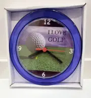 I ❤️ Golf 7" Purple novelty wall clock Brand new