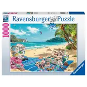 1000pc Ravensburger The Shell Collector Family Jigsaw Puzzle Set
