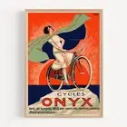 Cycles Onyx Bicycle 1925 Retro Vintage Poster Print