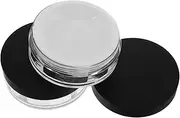 LIFKOME Powder Puff Box Set 2pcs Empty Travel Makeup Case Refillable Plastic Round Compact Small Powder Dispenser Holder
