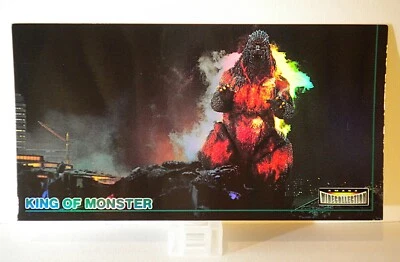 AMADA 1996 GODZILLA KING OF THE MONSTER WIDE COL TR CRD 12 BURNING GODZILLA 1995
