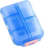 Portable Medicine Organizer Case, Pill Box with 10 Grids, Waterproof Pill Organizer Box | Dustproof Medicine Organizer Containers for Travel, Daily Medication Management, and Health Maintenance