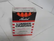 MARKAL 500ORANGE LUMBER CRAYONS NEW IN BOX