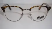 PERSOL Eyeglasses Tortoise Round SIlver 8129-V 1056 48 20 145