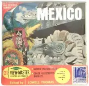 1960's MEXICO with Stamp 3d View-Master 3 Reel Packet NEW SEALED