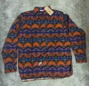 Woolrich Womens 2XL Purple Orange Aztec Keystone Chamois Flannel Shirt
