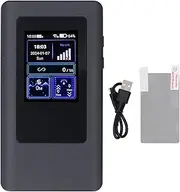 5G Mobile WiFi Router Hotspot with Dual-Band, 16 Devices, 2.77Gbps Speed, 4000mAh Battery, 2.4 Inch LCD Screen, Nano SIM Card Slot, IP54 Waterproof Dustproof