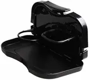AIMALL Auto Car Cup Holder New Back Seat Tray Table Stand Desk Drink Food Folding, Easy Installation, Space-Saving, Black, Durable ABS