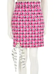 Pink Tweed A-Line Mini Skirt