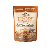 Wellness Core Simply Shreds Chicken Wet Cat Food - 50g Red