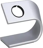 COHEALI U Shaped Watch Stand Cradle Charging Dock Station Sturdy Silver Holder for Smart Watches Non Slip Base Portable Design Elegant Display for Watch and More