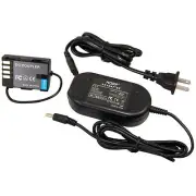 HQRP AC Power Adapter for Panasonic DMW-BLF19PP; Lumix DMC-GH4, DMC-GH4K Camera