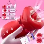 Licking Sucking Tongue Vibrator Clitoris G Spot Stimulator Sucker Pussy Sex Toy