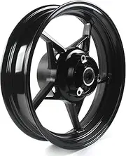 Gloss Black Rear Wheel Rim Compatible with Kawasaki Ninja 400 EX400 Z400 2018-2024 ABS include, Bearing included, Motorcycle Replacement Accessories Parts