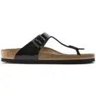 Birkenstock Gizeh Patent Black Birko-Flor 43661 Regular Fit Women Sandal New Box