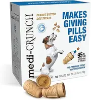 Medi-Crunch, Treat Pouches for a Pill, for Use with Dogs (1 Month Supply)