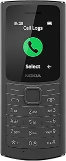 [Nokia] 110, 1.8 Inch S30+ Feature Phone with 4G Volte Connectivity, Up to 32GB External Memory, 1020mAh Removable Battery, Camera, FM Radio (Wired and Wireless Dual Mode) - Black