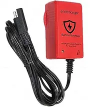 6V/12V 1.0A Fully Automatic Battery Charger with Alligator Clips & Ring Terminals