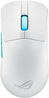 ASUS ROG Harpe Ace Aim Lab Edition Wireless Gaming Mouse, 54 g Lightweight, 2.4GHz RF, Bluetooth, 36K DPI Sensor, 5 Buttons, ROG SpeedNova, ROG Omni Receiver, Esports & FPS Gaming, Moonlight White
