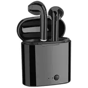 Laser AirBud Wireless In-Ear Bluetooth Earphones w/ Charging Case/Mic Black