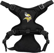 Littlearth Unisex-Adult NFL Minnesota Vikings Front Clip Pet Harness, Team Color, Medium