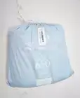 Royal Tradition Solid 650 Thread Count Cotton Blend King 4 Piece Bed Sheets Blue
