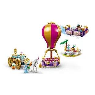 【LEGO 樂高】迪士尼公主系列 43216 Princess Enchanted Journey(仙履奇緣 阿拉丁茉莉公主 魔髮奇緣樂佩)