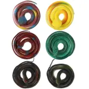 6pcs 75cm Rubber Snakes Artificial Simulated Prank Toy Animal Shape Toy for
