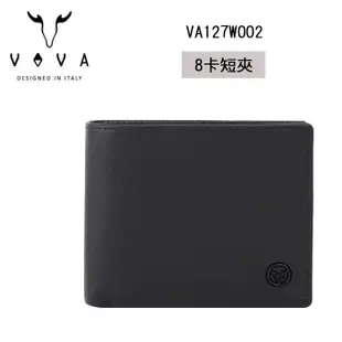 VOVA 8卡皮夾 8卡2夾層 男皮夾 真皮短夾 VA-W002 男短夾 VA130W002BK VA131W002BK