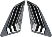 Rear Side Window Louvers Air Vent Scoop Shades Cover Trim Blinds Compatible for Audi A3 8Y Sportback Hatchback 2021 2022 Auto Accessories(Carbon Fiber Look)