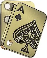 Fidget Toys Adults EDC Fidget Slider Adult Fidget Toys Magnetic Fidget Stress Relief ADHD Toys Desk Toys Adult Fidgets for Anxiety and Stress (Poker A Fidget Slider Gold)