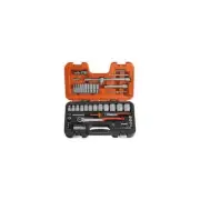 GA9299 S560 Bahco Socket Set, 1/4 And 1/2", 56 Piece